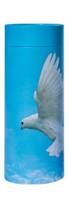Dove in flight scatter tube