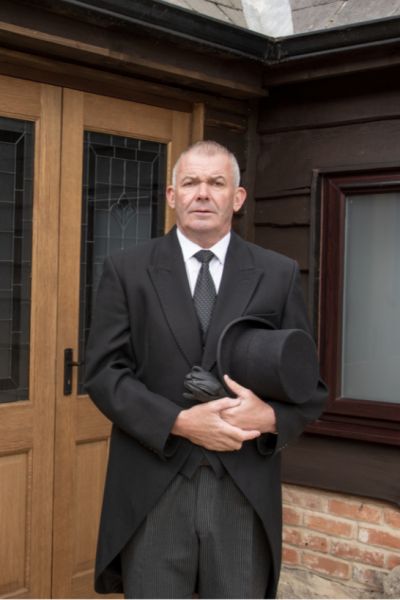 Mike Didcock standing outside Ridgeway Funeral Service