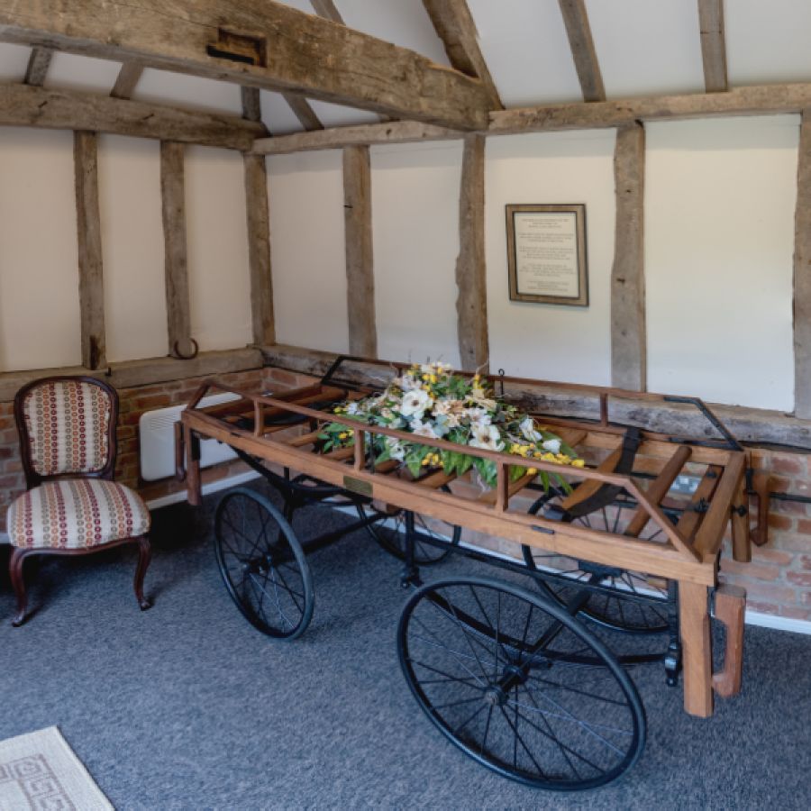 old horse drawn funeral hearse